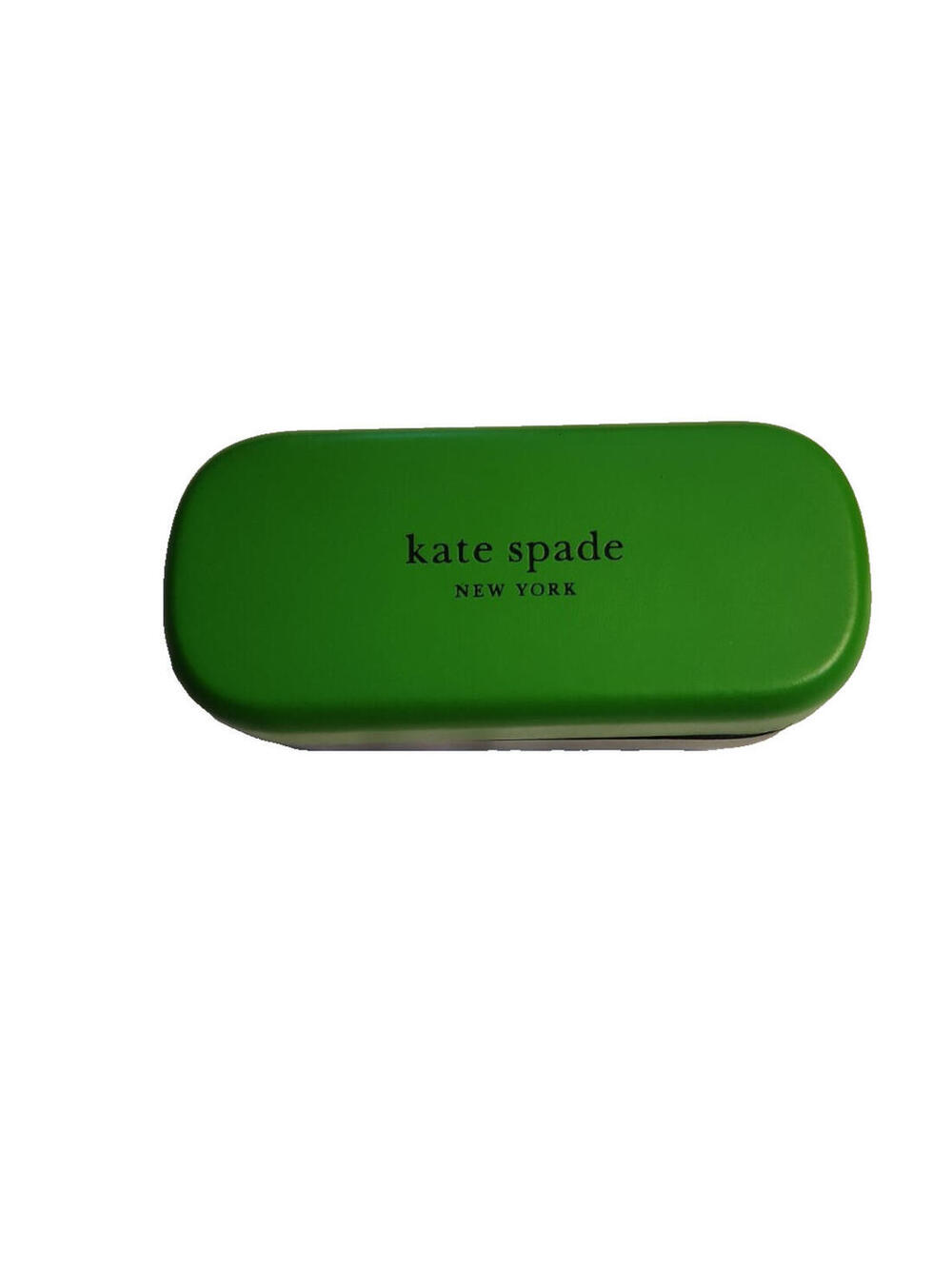 Kate Spade Authentic Hard Clamshell Eyeglasses Case  Green / Black 2010
